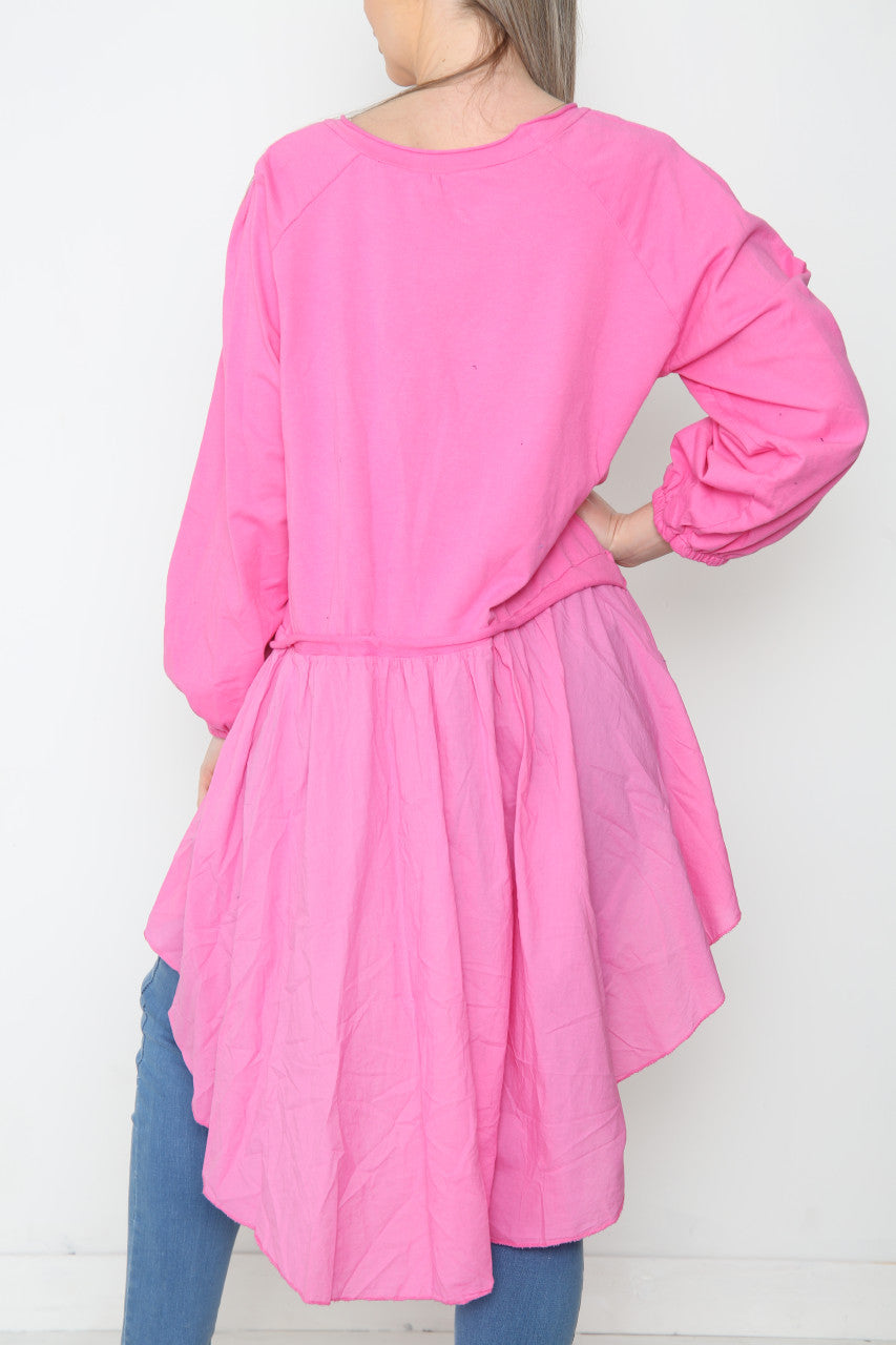 Dames Analgise Ster Druppel Zoom Sweatshirt Top Cerise