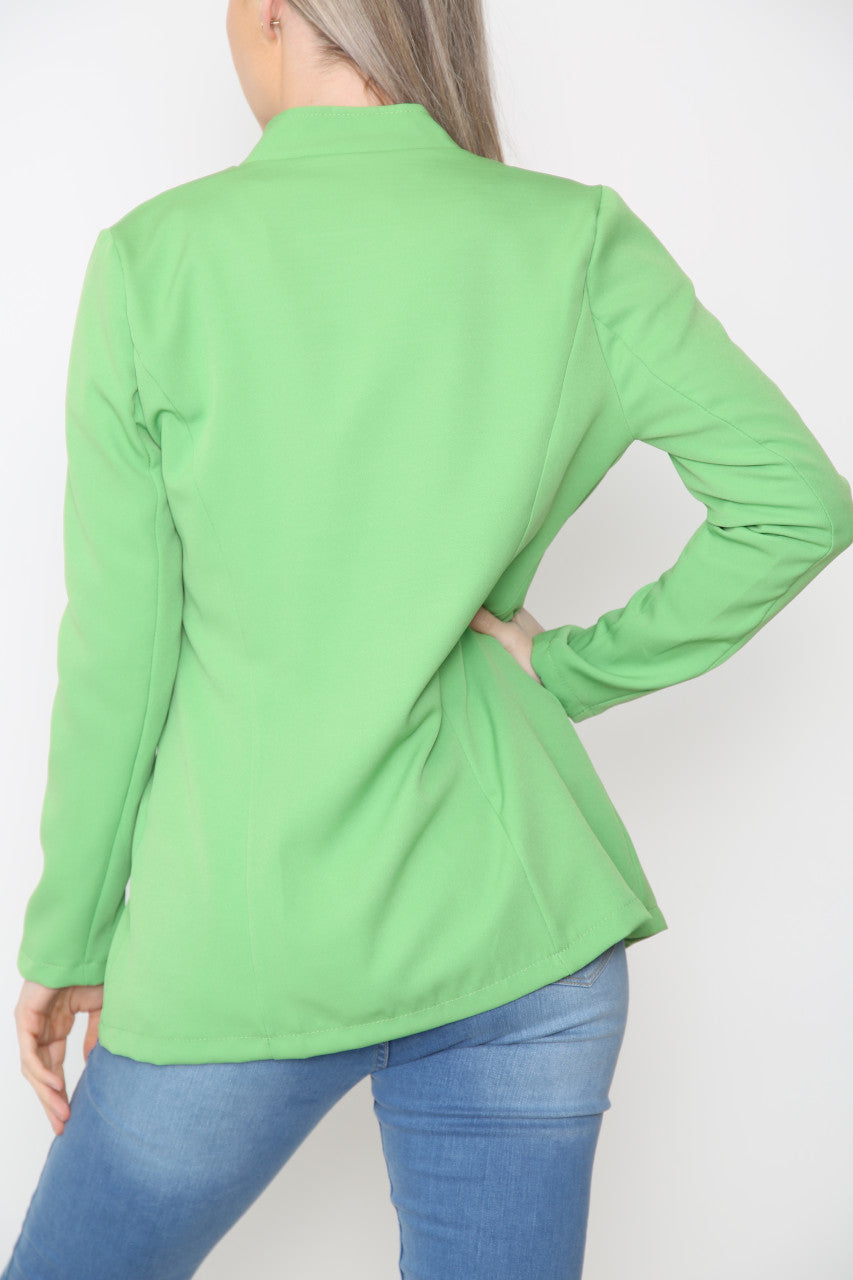 Ladies Military Blazer Jacket Green