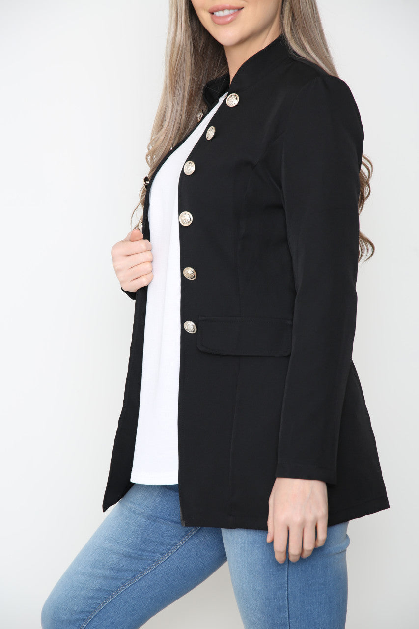 Dames Militaire Blazer Jack Zwart