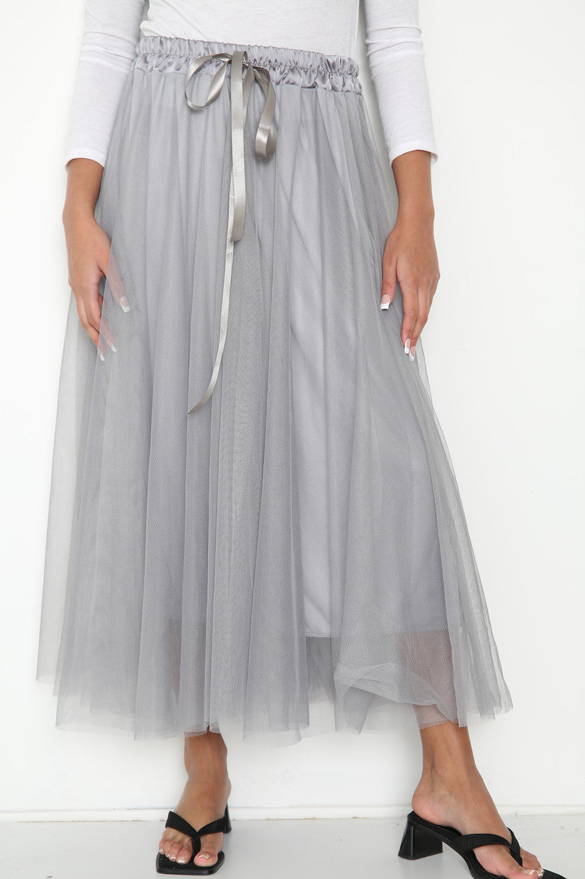 Ladies Skater Skirt Grey