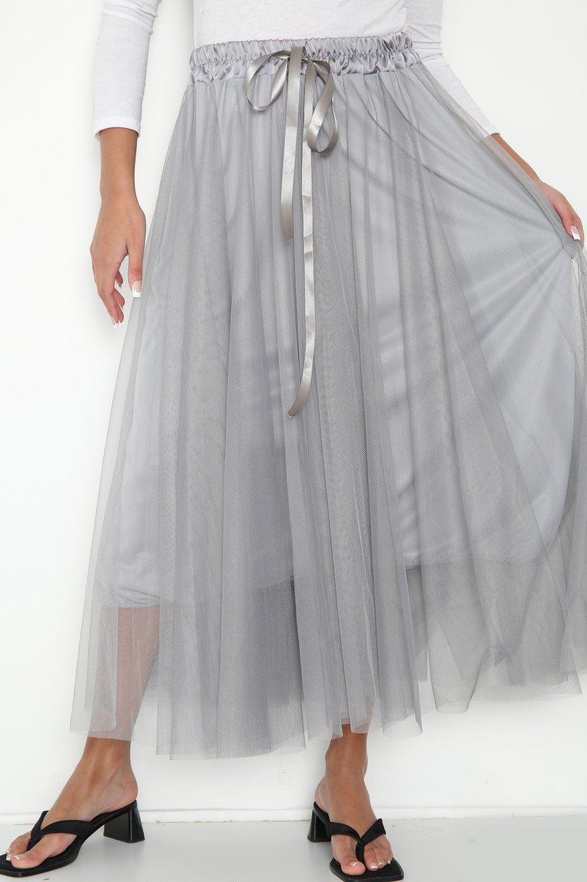 Ladies Skater Skirt Grey