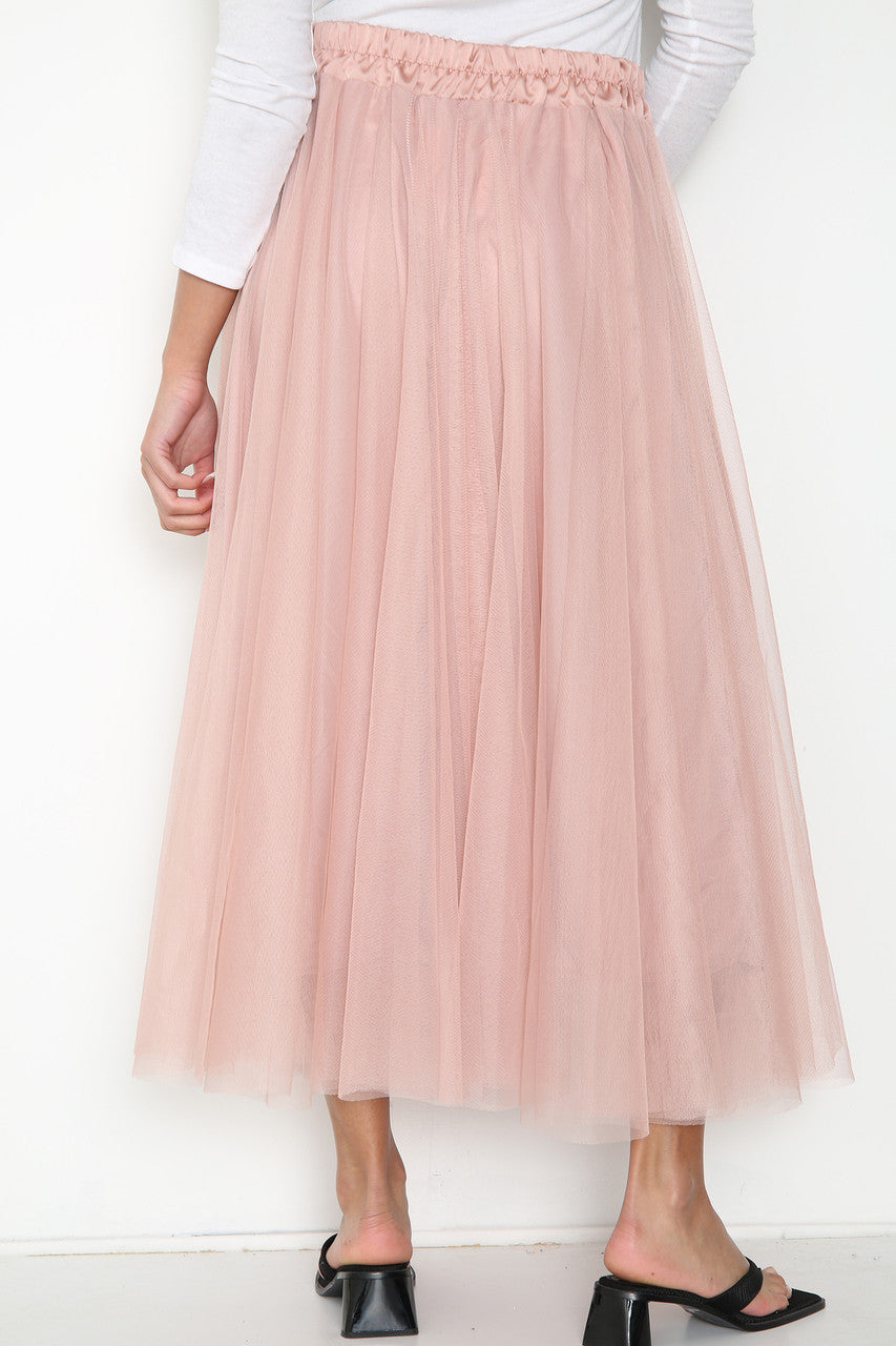 Ladies Skater Skirt Dusty Pink
