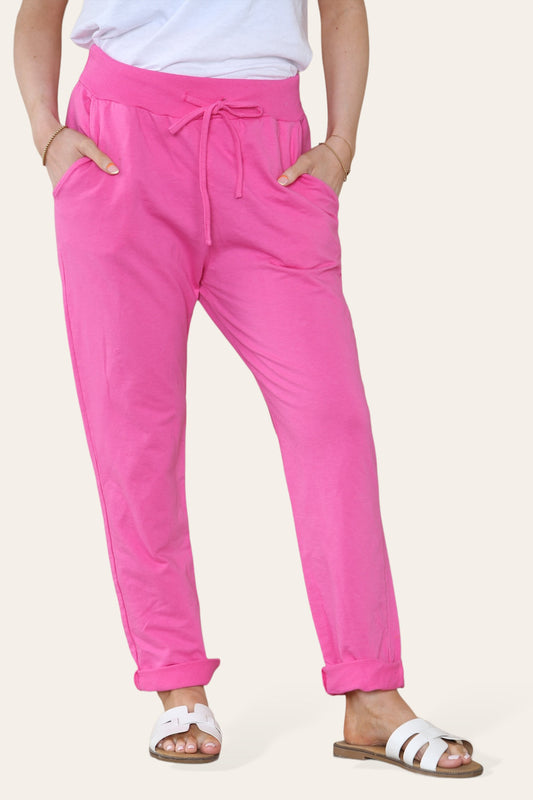 EFFEN JOGGINGBROEK CERISE