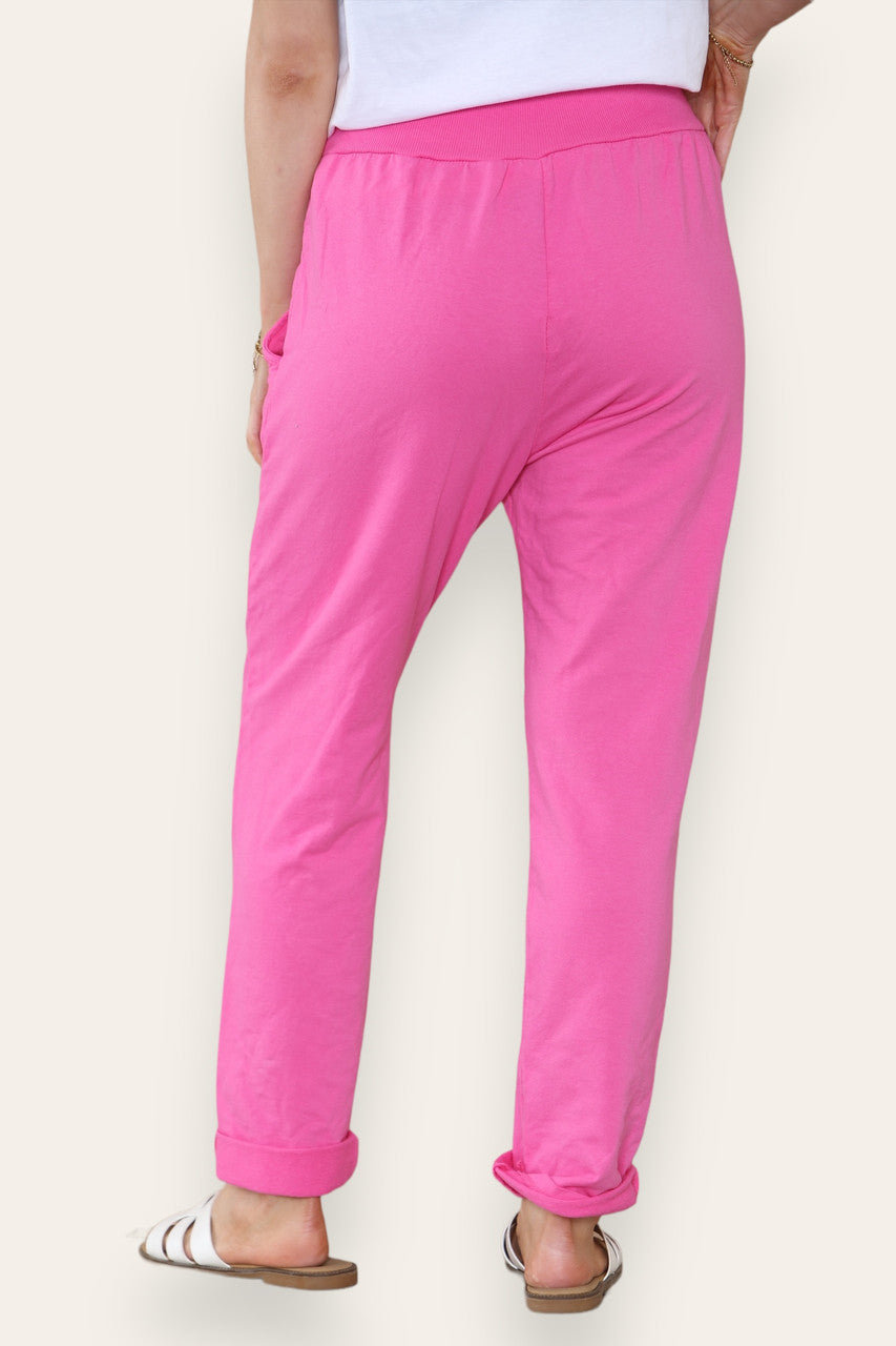 EFFEN JOGGINGBROEK CERISE
