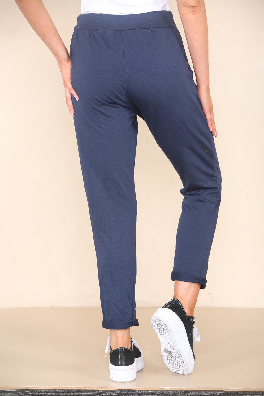 PLAIN JOGGING PANTS NAVY
