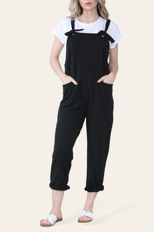 EFFEN TUINBROEK & T-SHIRT - ZWART