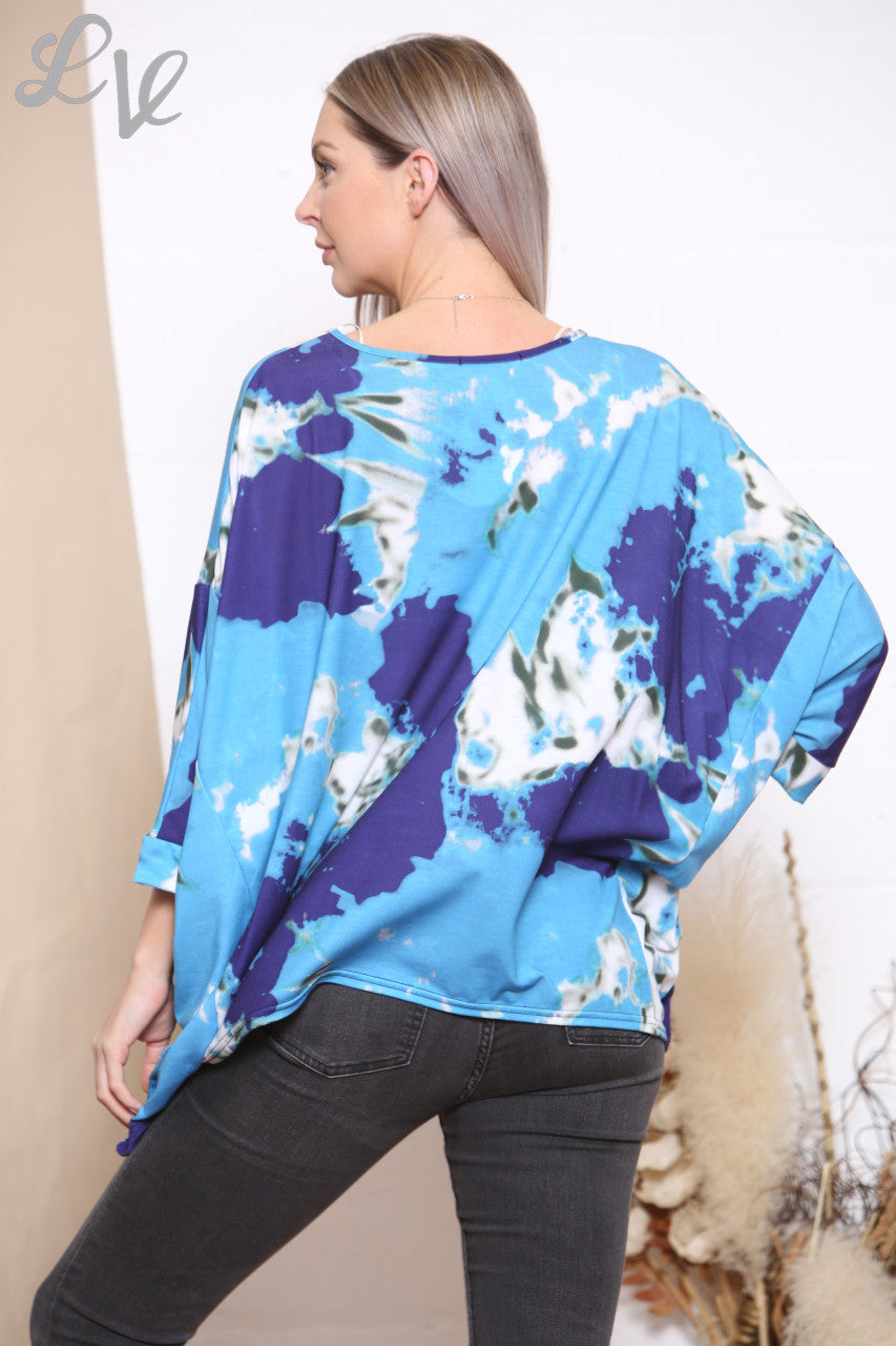 Ladies Marble Print Top