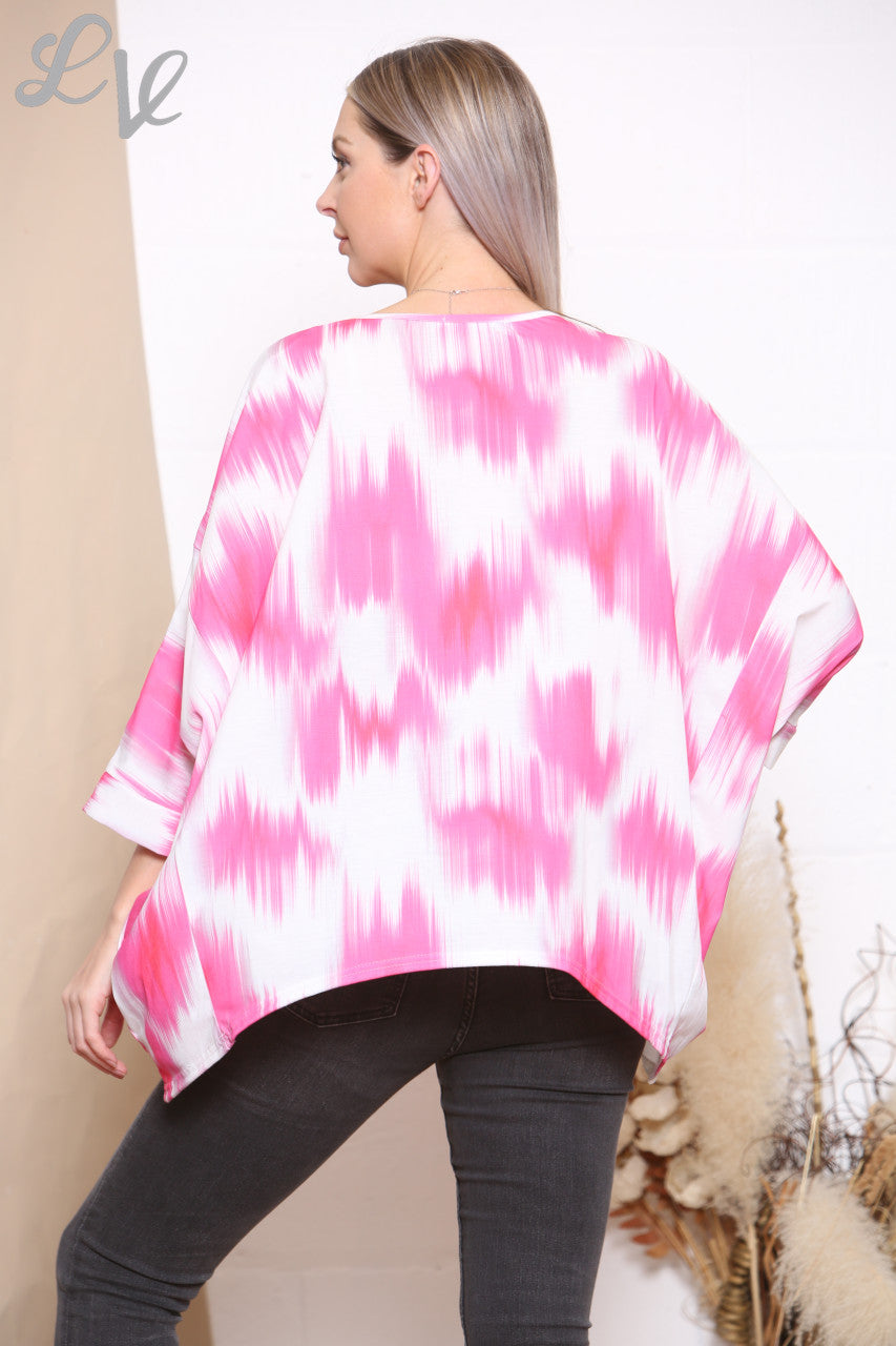 Ladies Tie Dye Print Top