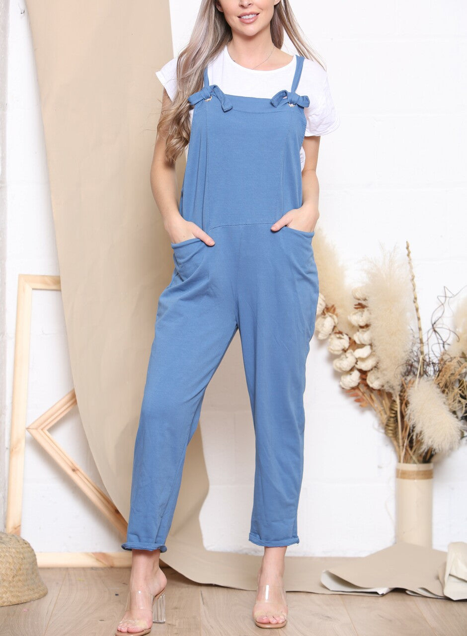 EFFEN TUINBROEK & T-SHIRT - DENIM