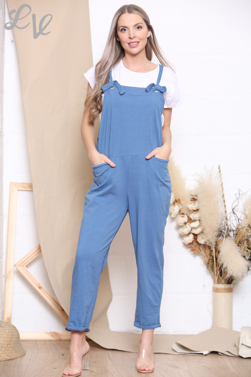 EFFEN TUINBROEK & T-SHIRT - DENIM