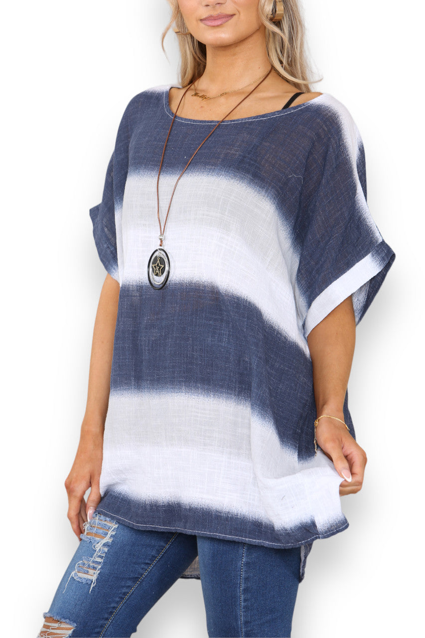 OMBRE PRINT TOP WIT