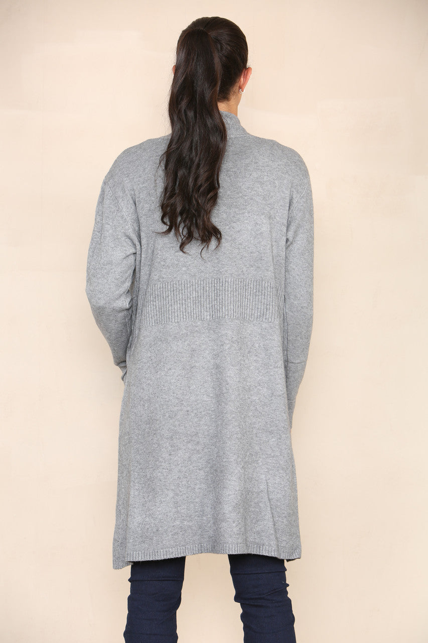 SOFT KNIT CARDIGAN GREY
