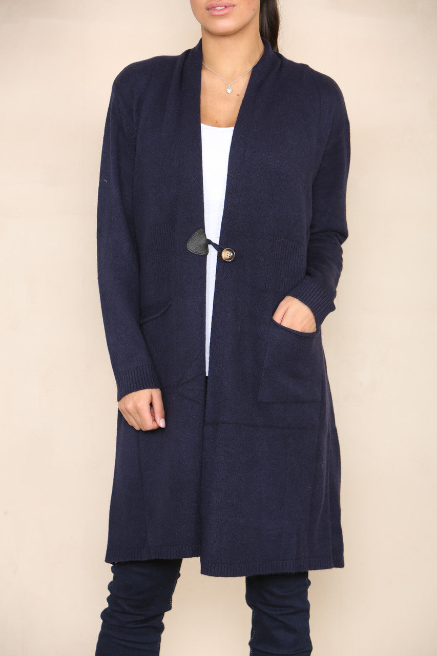 SOFT KNIT CARDIGAN NAVY