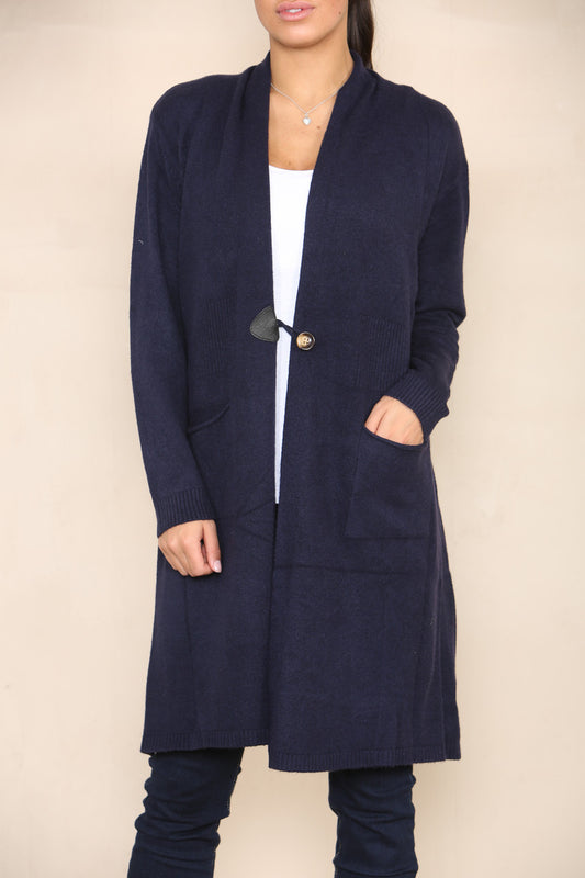 SOFT KNIT CARDIGAN NAVY