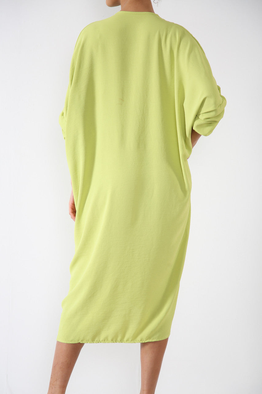 Damesjurk met Twist-detail Lime