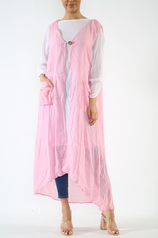 Dames 2-delige set tuniek top jurk roze