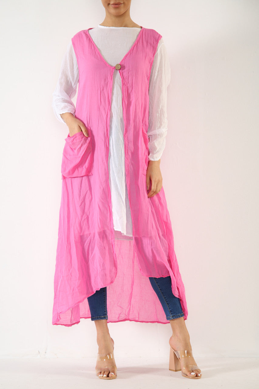 Ladies 2 Piece Set Tunic Top Dress Cerise