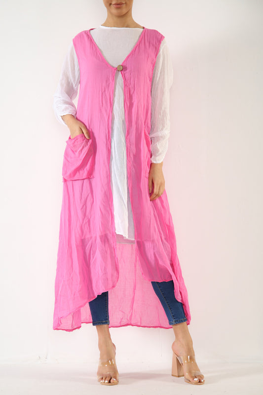Dames 2-delige set tuniek top jurk cerise