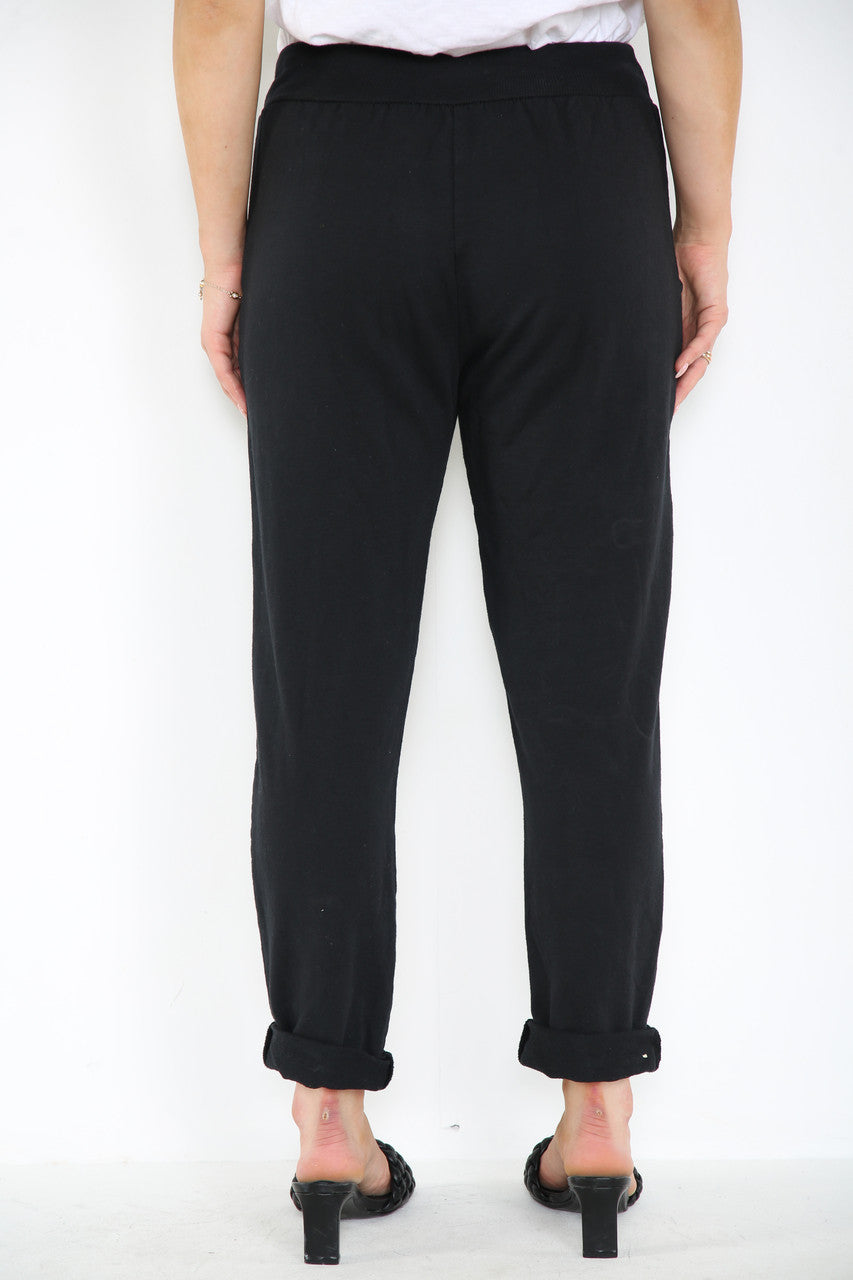 PLAIN JOGGING PANTS BLACK