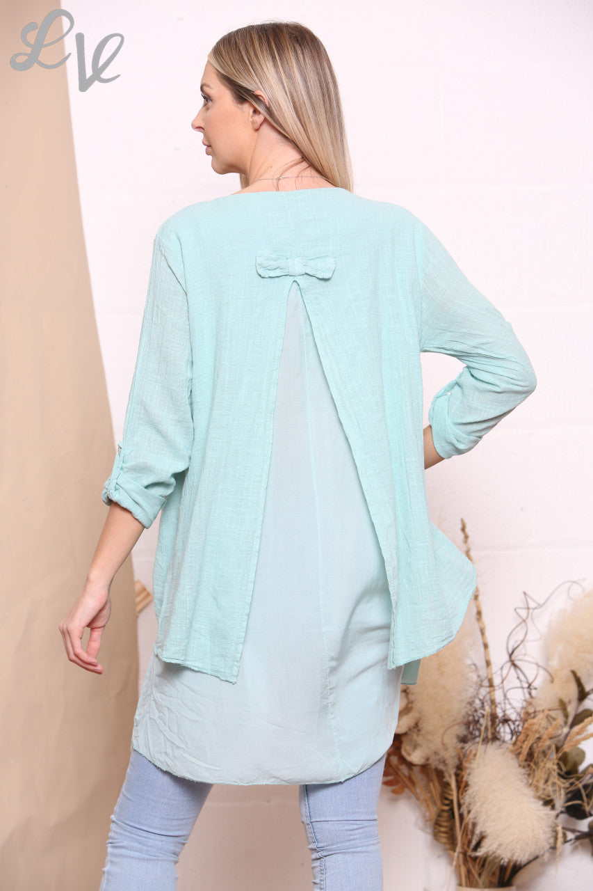 Ladies Mosaic Print Top Tiffany