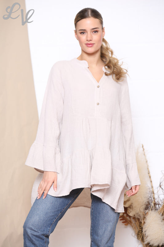 Dames Smok Tuniek Top Stone