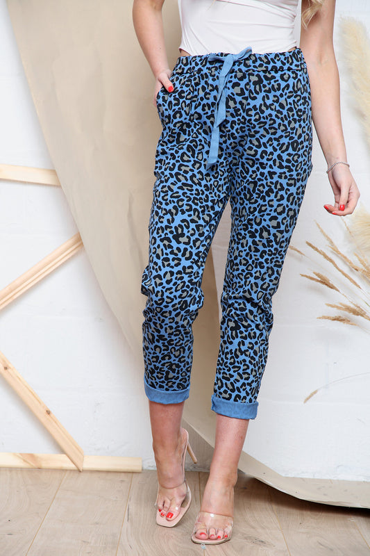 Dames Animal Print Magic Broek Denim Stukprijs WAS €12,99 NU €6,99