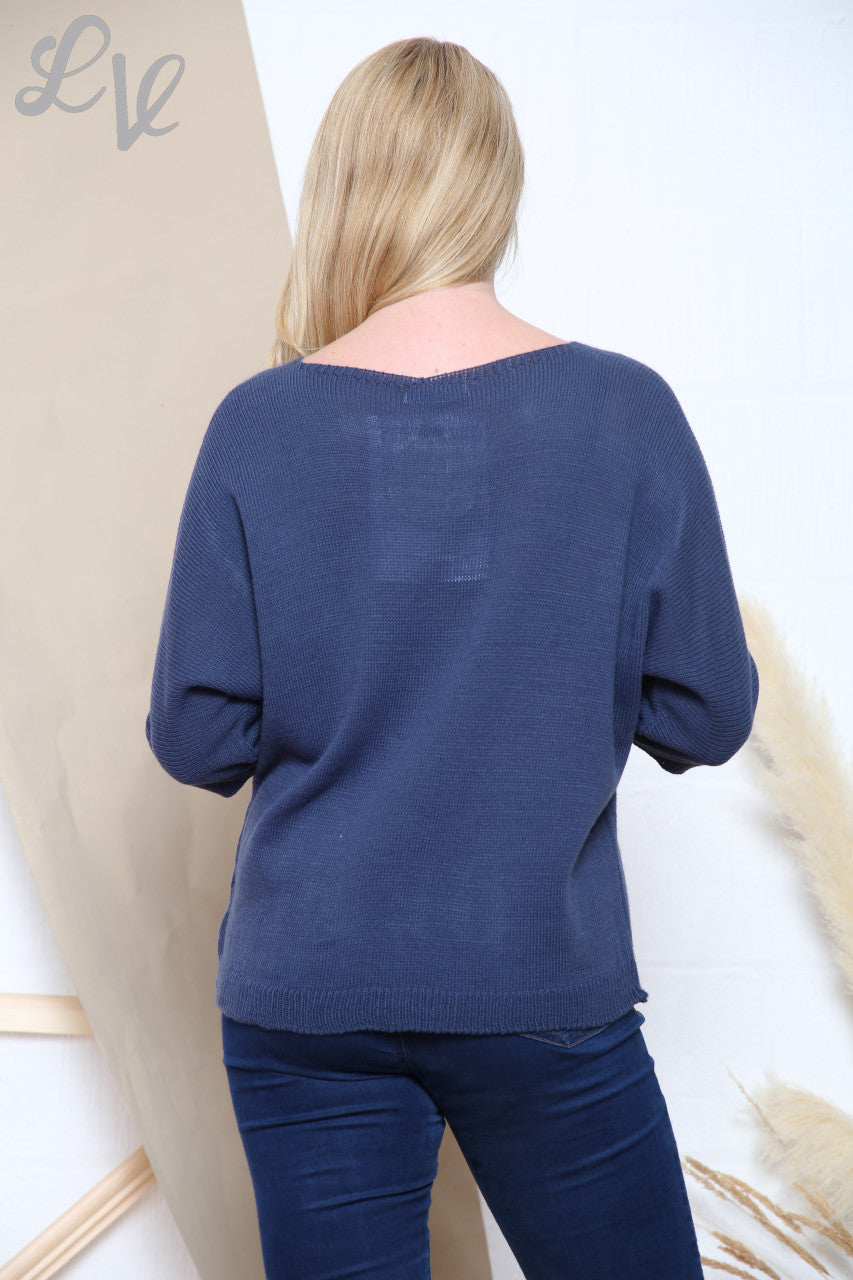 Dames Sequin Ster Trui Jeans Stukprijs €10.99