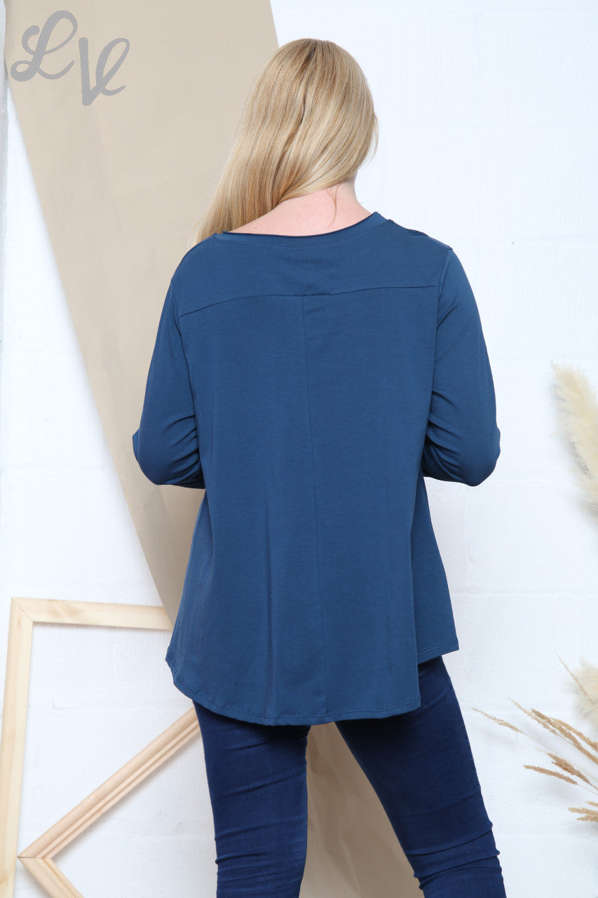 Ladies Plain Swing Top Teal Unit Price £7.99