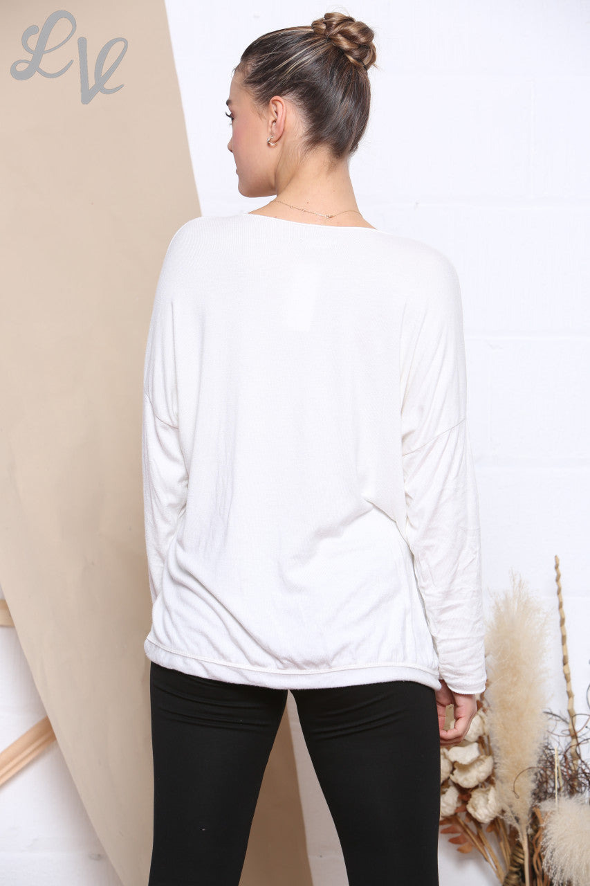 Ladies Knitted Foil Animal Mix Print Jumper White Unit Price £6.99