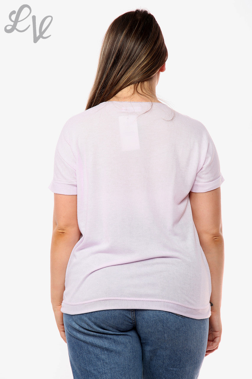 Ladies Shimmer Anchor Top Purple Unit Price WAS £9.99 NOW £5.99