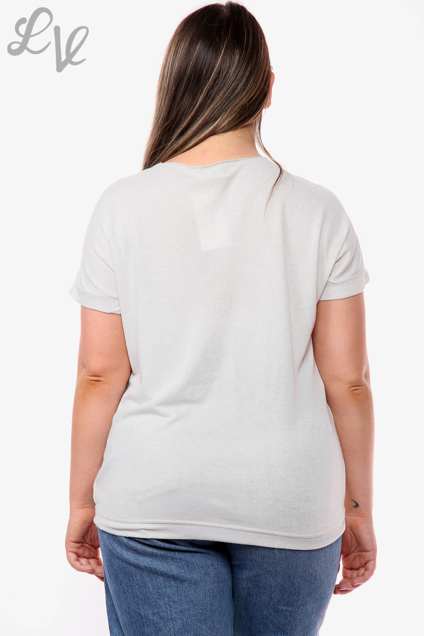 Dames Shimmer Anker Top Steen Prijs WAS £9,99 NU £5,99