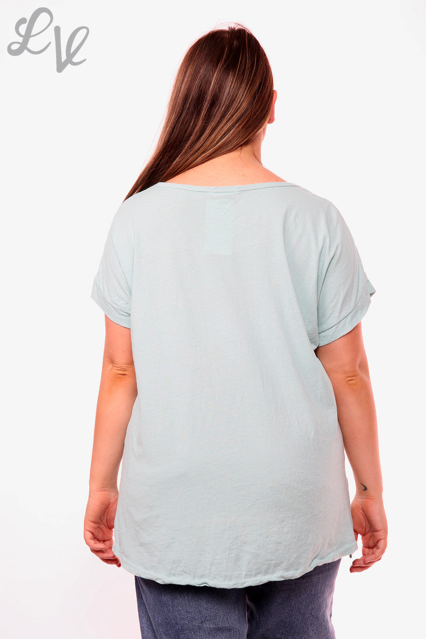 Dames Hart Graffiti Top Mint Prijs per eenheid WAS €10,99 NU €7,99