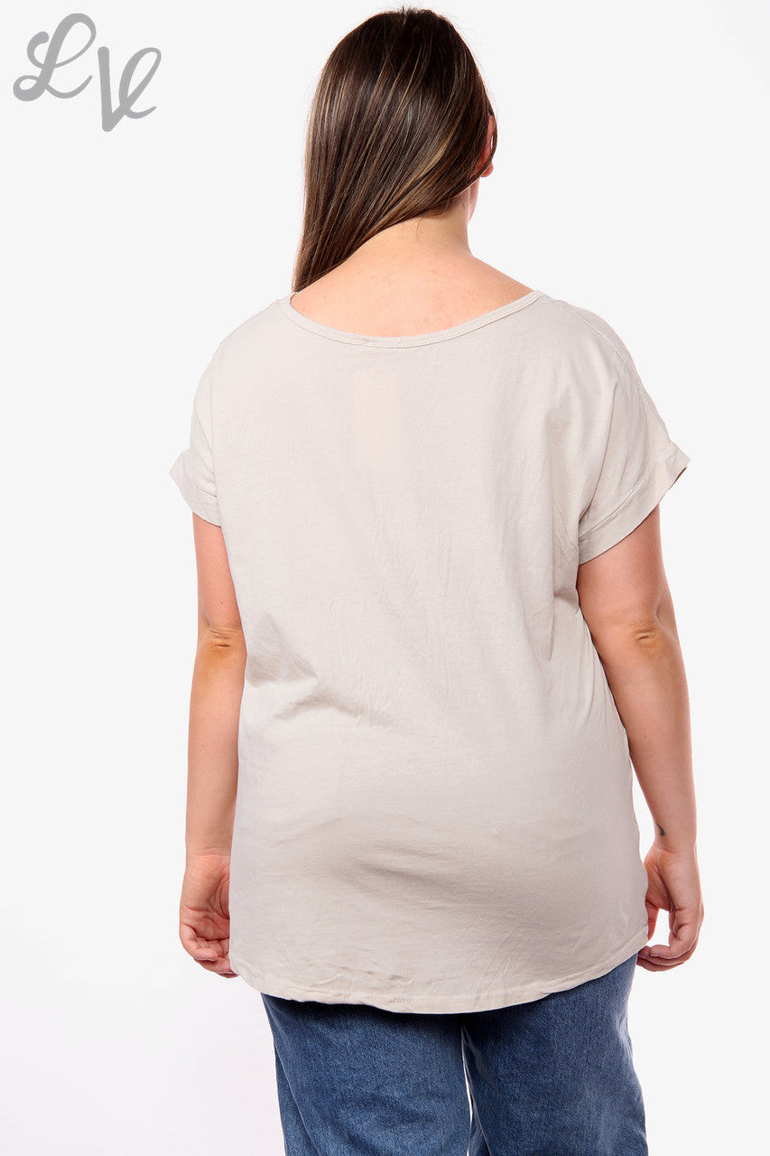 Dames Hartjes Pailletten Top Steenstukprijs WAS €10,99 NU €7,99