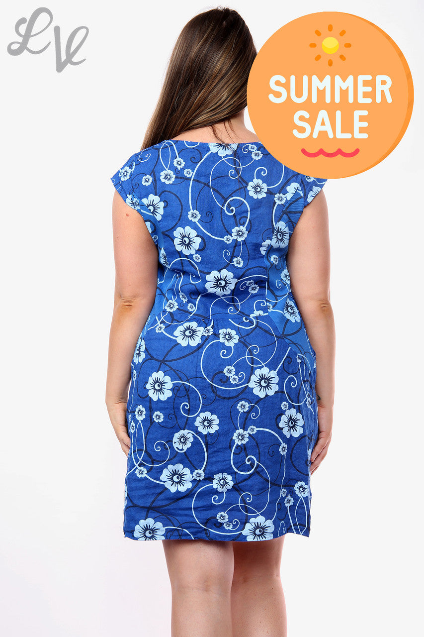Damesjurk Bloem & Krul Koningsblauw Prijs WAS €14,99 NU €8,99