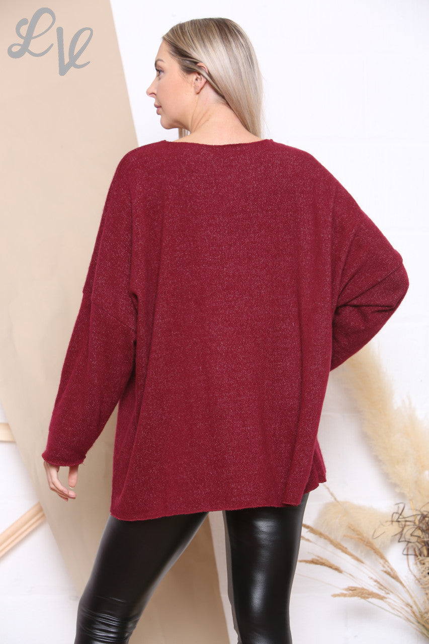 Dames Folie Dromenvanger Trui Bordeauxstukprijs € 8,99