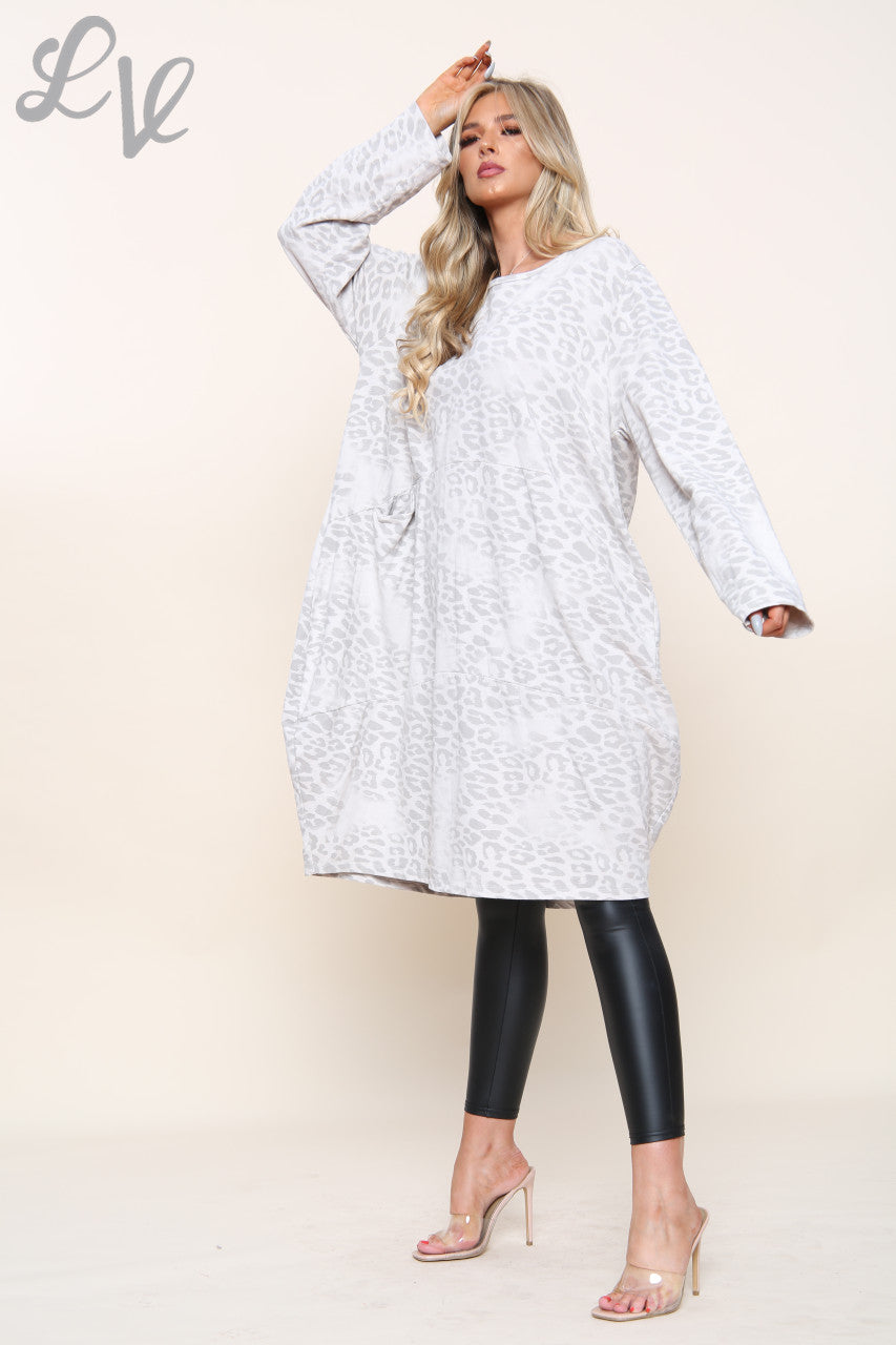 Dames Tuniekjurk met luipaardprint Steen Prijs per eenheid € 13,99