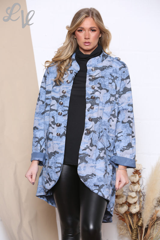 Dames Camouflage Spijkerjack Militaire Stijl Eenheidsprijs € 16,99 NU € 11,99