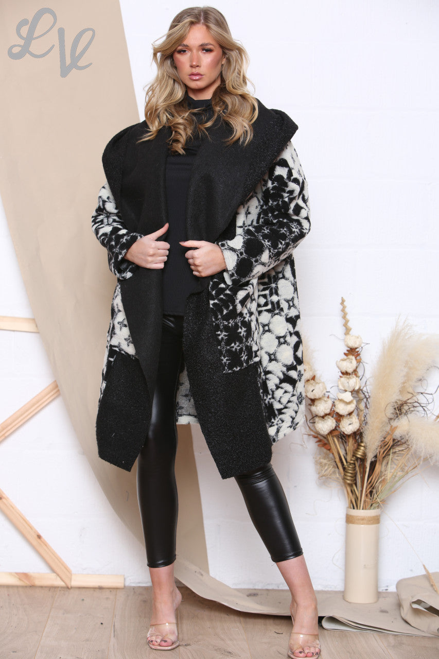 Ladies Patchwork Print Jacket Black Unit Price £19.99