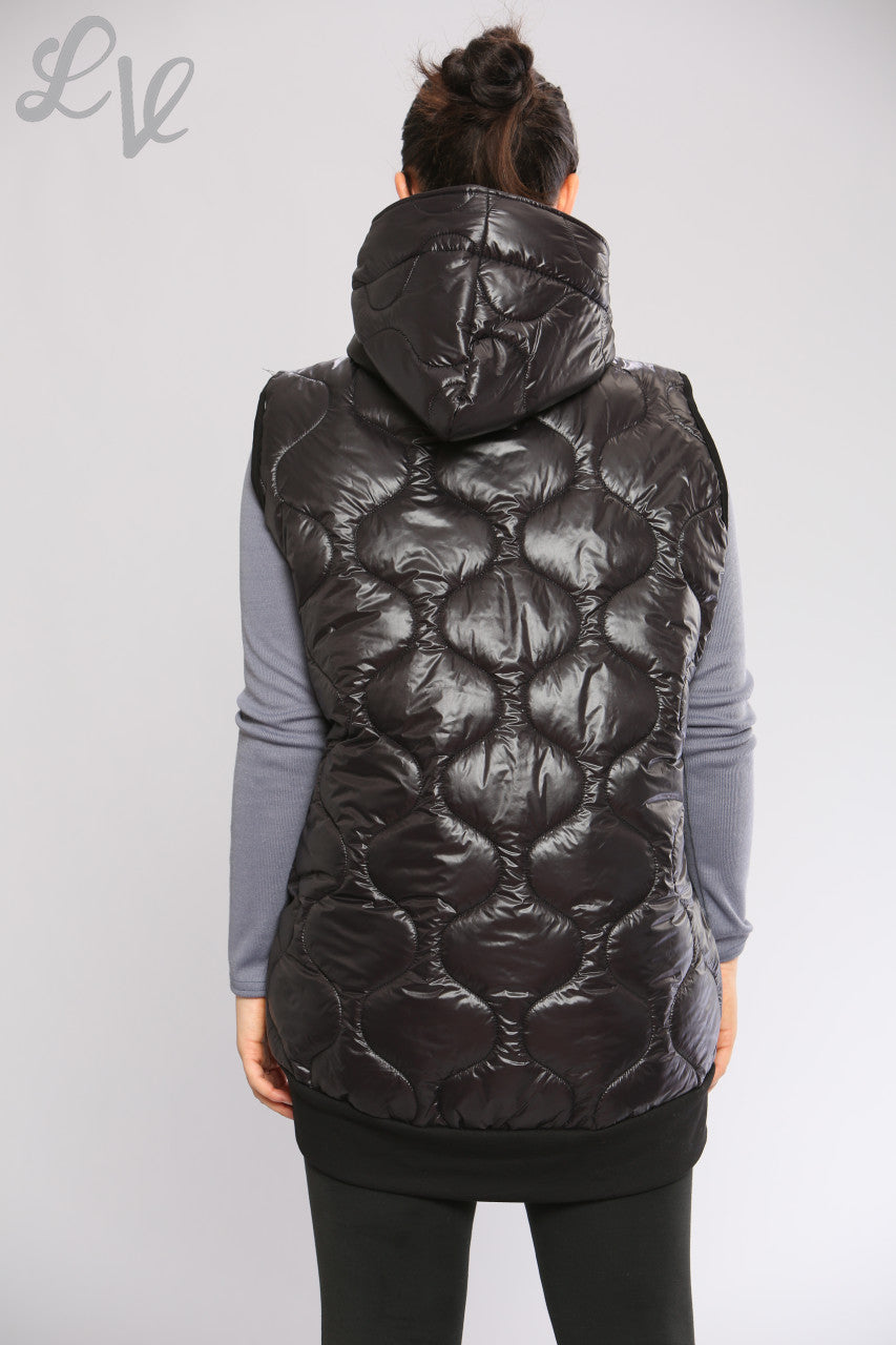 Dames Life Is Beautiful Tapes Gevoerde Gilet Zwart Stukprijs WAS €16,99 NU €10,99