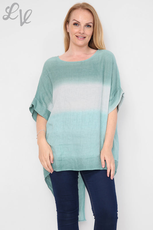 Dames Ombre Tuniek Top/Jurk met Split aan Achterkant Tiffany Prijs per stuk €14,99