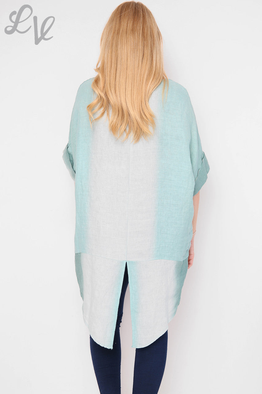 Dames Ombre Tuniek Top/Jurk met Split aan Achterkant Tiffany Prijs per stuk €14,99