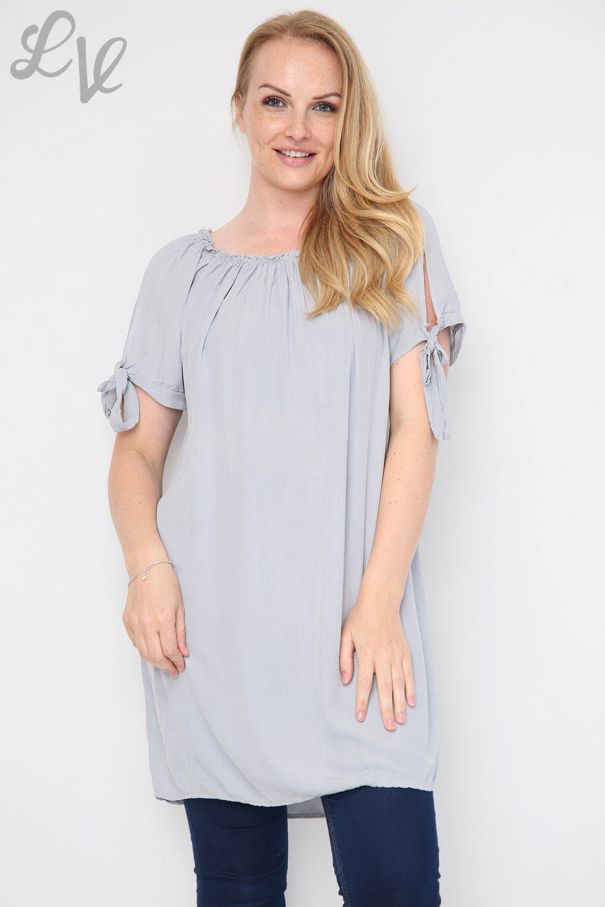 Dames Effen Tuniekjurk Gypsy Stijl Grijs Prijs per eenheid €9,99