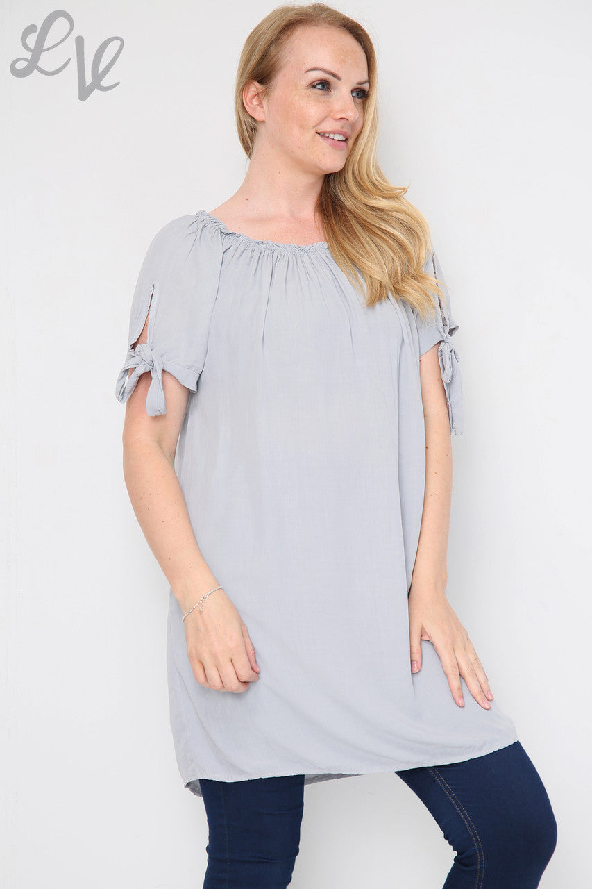 Dames Effen Tuniekjurk Gypsy Stijl Grijs Prijs per eenheid €9,99