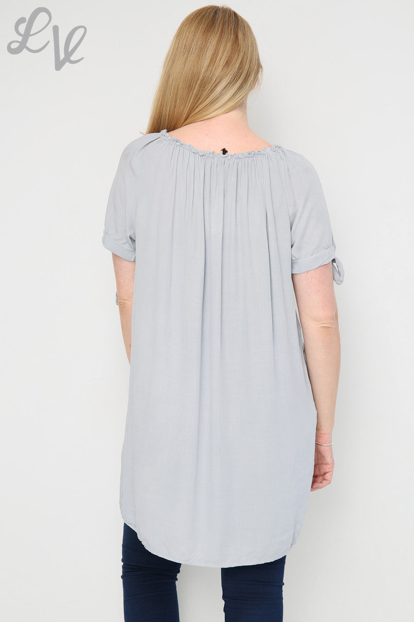 Dames Effen Tuniekjurk Gypsy Stijl Grijs Prijs per eenheid €9,99