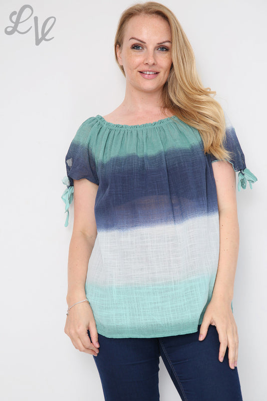 Ladies Ombre Gypsy Top Tiffany Unit Price £8.99