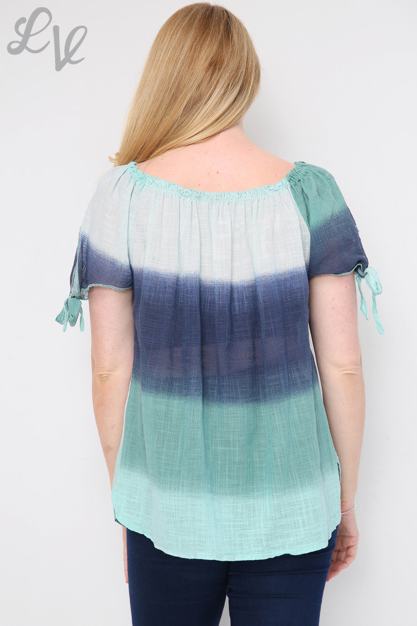 Ladies Ombre Gypsy Top Tiffany Unit Price £8.99