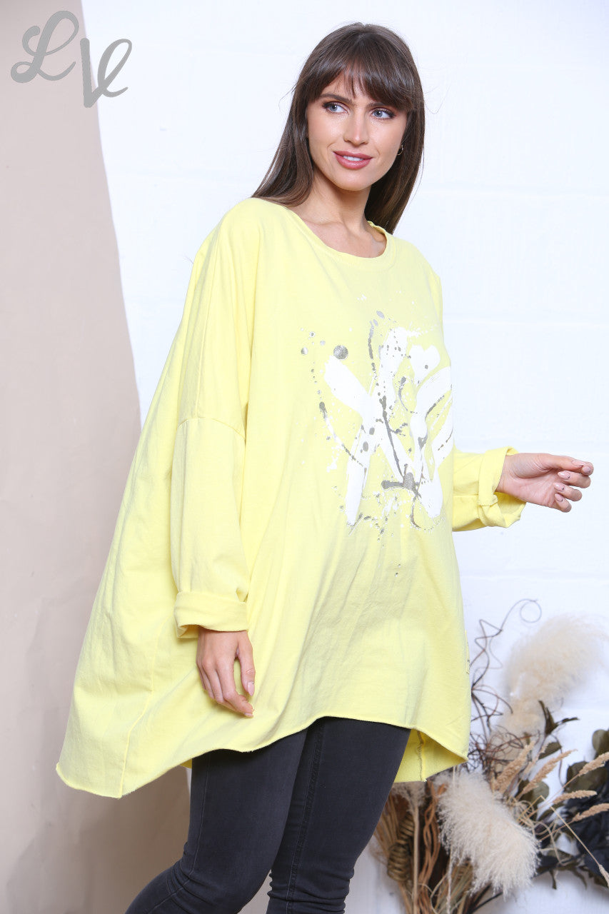 Dames XO Graphic Sweatshirt Top Citroen