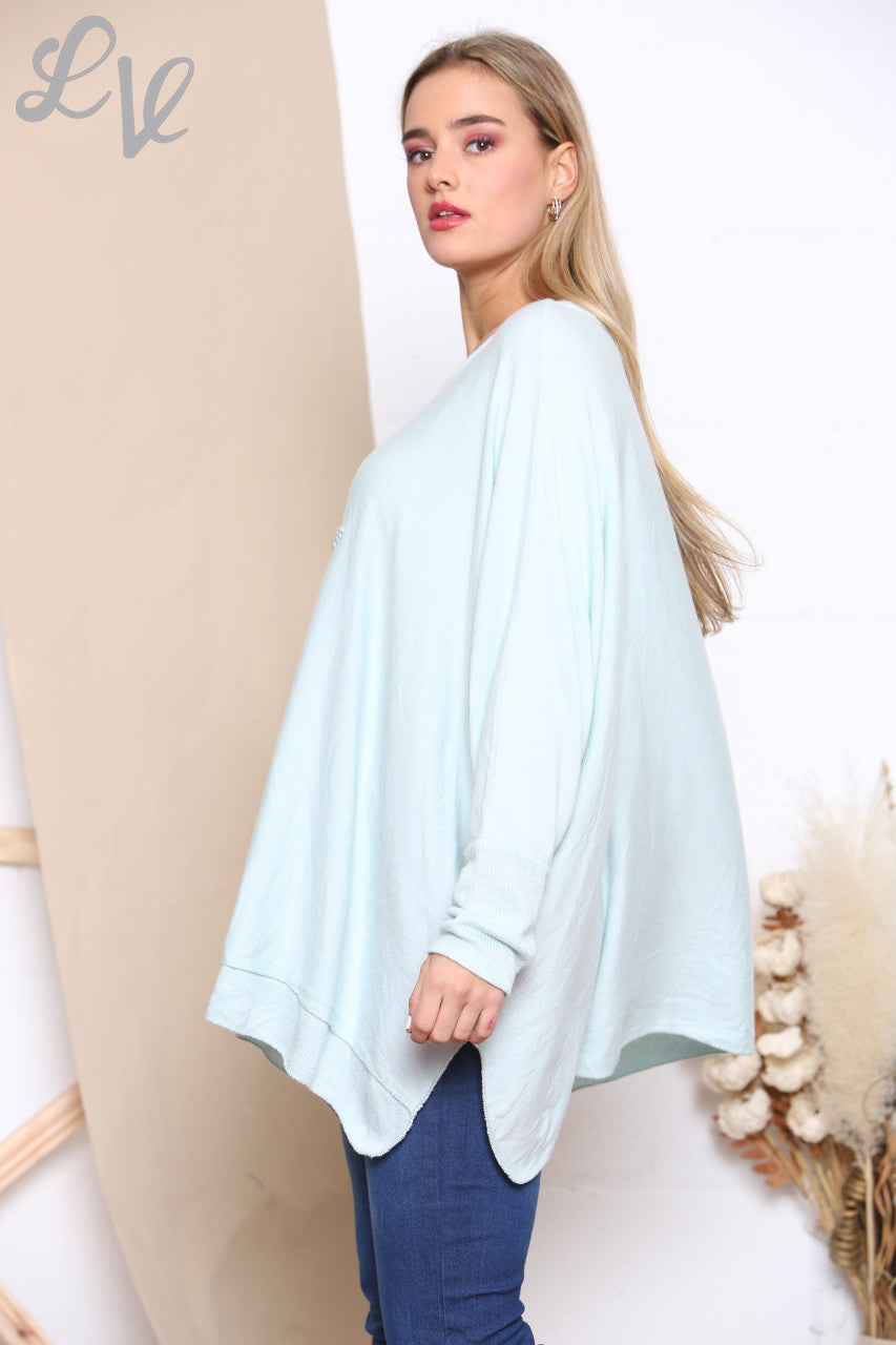 Dames Fijntricot Trui met Pailletten Ster Tiffany