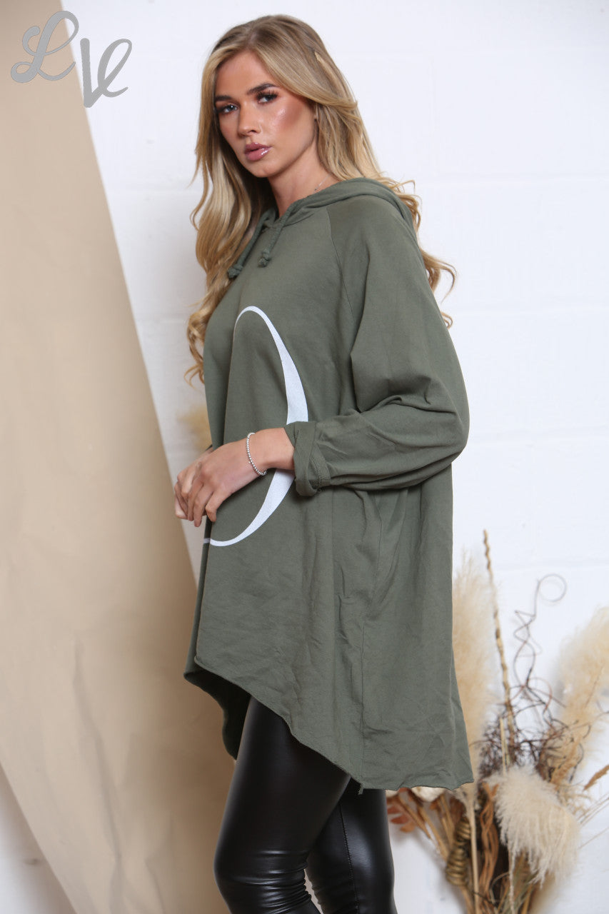 Ladies LOVE Hooded Top Khaki Unit Price £8.99