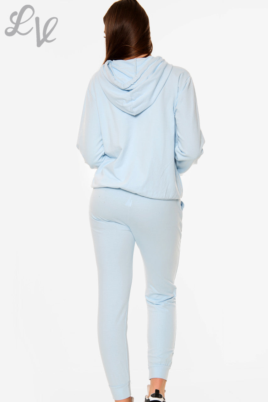 Dames Lounge Set met Sterrenprint Lichtblauw Prijs per eenheid € 12,99